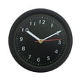 thumbnail image 3 of Reloj de pared de 6 pulgadas, redondo, moderno, sencillo, impermeable, decoración del hogar, creativo, decorativo para la escuela, sala de estar, Negro, 3 of 8