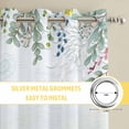 thumbnail image 6 of Easter Colorful Eggs Kitchen Curtains Window Panels, Spring Eucalyptus Leaves Floral Plant Insulated Window Treatment Curtain, Grommet Curtains for Bedroom/Living Room/Bathroom, 2 Piece 42"Wx45"L, 6 of 8