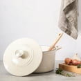 thumbnail image 4 of Martha Stewart Everyday Eastwick 4-Quart Linen Enamel Cast Iron Dutch Oven, 4 of 10