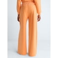 thumbnail image 3 of Scoop Women's Pleated Wide-Leg Sweatpants, 29'' Inseam, Sizes XS-XXL, 3 of 5