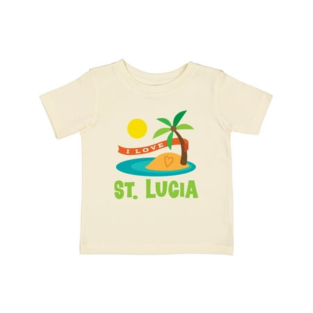 

Inktastic I Love St Lucia Gift Baby Boy or Baby Girl T-Shirt
