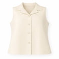 thumbnail image 1 of Chaleco George para Mujer, con Botones Crema Talla M, 1 of 4