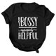thumbnail image 1 of Gibobby Camiseta de manga corta para mujer Tops informales a la para mujer, camiseta holgada informal con estampado de letras, camiseta holgada de manga corta(Negro,XL), 1 of 5