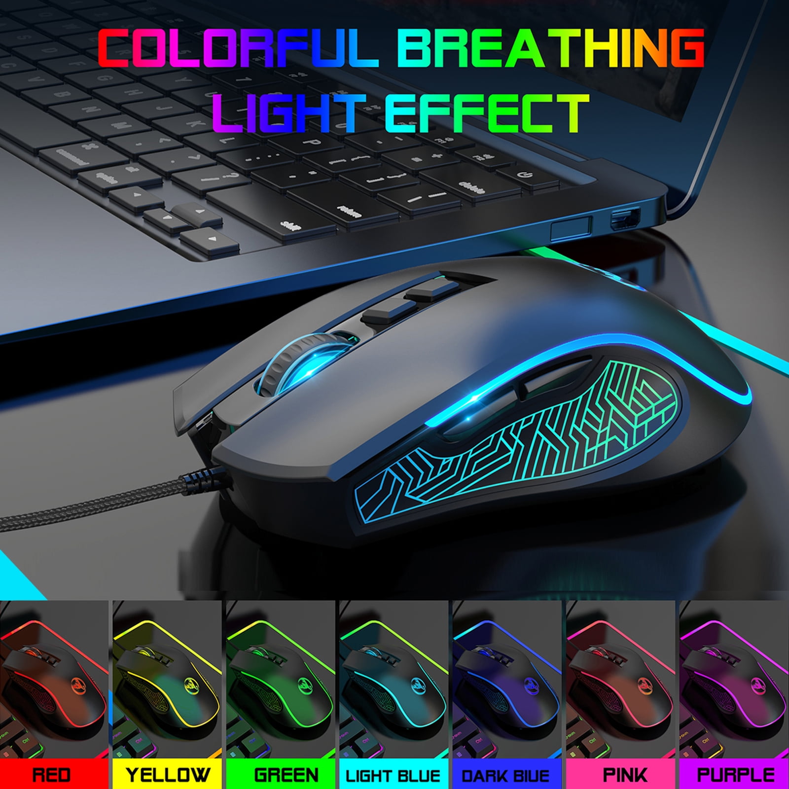 mouse computer Corei7 メモリ8GB SSD256GB Wireless Gaming Mouse Rechargeable RGB Optical Sensor PC