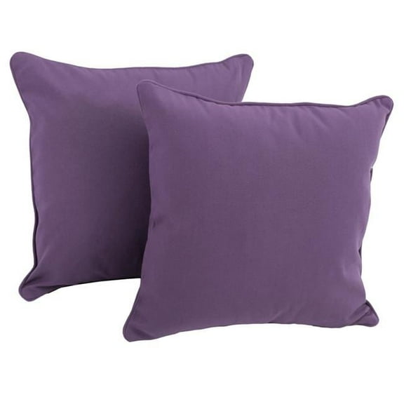Blazing Needles 18-inch Twill Throw Pillows with Cording (Set of 2)