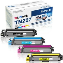 TN227 High Yield Toner Cartridge Replacement for Brother TN227 TN223 HL-L3270CDW HL-L3210CW HL-L3230CDW MFC-L3770CDW Printer (BK/C/M/Y,4 Pack)
