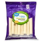 Great Value Mozzarella String Cheese, 24 oz Bag, 24 Count (Refrigerated)