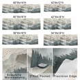 thumbnail image 3 of Spring Mountains Window Valance for Kitchen, Water Ink Painting Forest Nature Scenery Rod Pocket Short Curtain for Small Windows, Light Filtering Decorative Valance, 56 x 16 Inch, 3 of 9