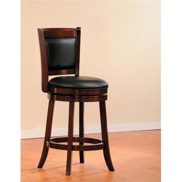38 x 19 x 18 in. Wooden Counter Height Chair - Cherry Brown