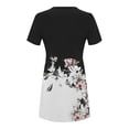 thumbnail image 3 of Robe Mini pour Femmes 2023 Été Décontractée à Manches Courtes Mignonne à Col Rond Robe Fluide à Imprimé Floral Ample Robe T-Shirt de Plage, 3 of 4