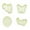 Yellow, variant on Lloopyting Home Cookie Cutters Cake Decorating Kit Cute Fuuny Cake Pastry/Cookie/Fondant Stamper Aniamals Cookie Plunger Cutters Green