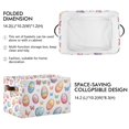 thumbnail image 2 of Yayeee 2 Pack Canvas Storage Basket with Handles for Shelves Fabric Bins Closet Organizer, Pastel Easter Pattern, 2 of 8