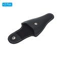 thumbnail image 3 of Unique Bargains 4.5'x2.6' PU Leather Embroidery Scissors Sheath Protective Cover, Black 2 Pack, 3 of 7