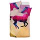 thumbnail image 1 of Juego de cama de colores con diseño de caballo, 1 of 5