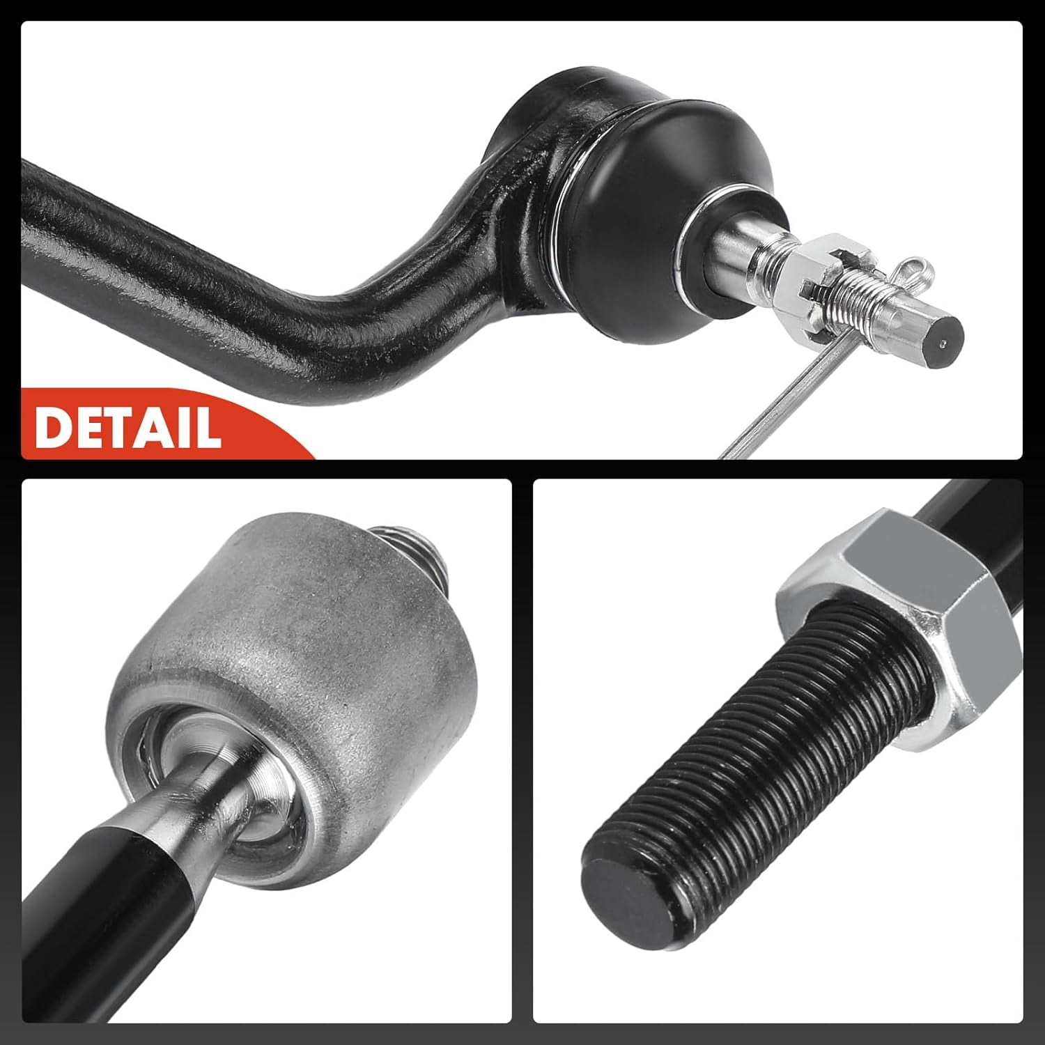 A-Premium Set of 4, Front Inner Outer Tie Rod End Kit, Compatible with Hyundai Sonata 2016-2017 & Kia Optima 2016-2018