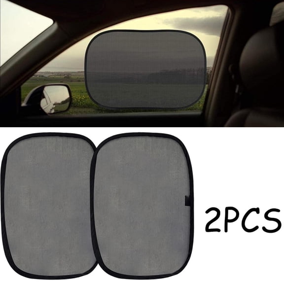 Car Window Shades for Baby (2 Pack) - 21x14 Inches Sun Shade Blocker, Cling - Glare Shield and UV Rays Protection - Side Windows Screens for SUV- Mesh Window Shades for car Baby