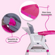 thumbnail image 4 of Silla Periquera para Bebé Prinsel Caddy 2 En 1 Mesa Actividades rosa claro, 4 of 5