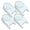 White, variant on AukBeeFun Bee Hive Feeder for Sugar Syrup and Water, Compatible with Most Beehives, Easy to Monitor and Clean, 4 Pack, White