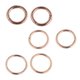 thumbnail image 5 of 1 Pair Stainless Steel Hoop Earrings Lip Nose Helix Piercing Rose Gold 6mm------Product code 74842, 5 of 5