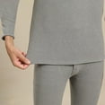thumbnail image 5 of (clearance Sale)MSJUHEG Two Piece Sets Turtle Necks Tops Thermal Underwear for Men Medium High Collar High Warm Underwear Lamb Huge Thick Set Thick Pants Underwear Set Long Johns for Men Gray 4xl, 5 of 9