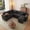 100" Corduroy Dark Gray, variant on FFH Sectional Sleeper Sofa with Pull Out Bed and Double Storage Chaise, U Shaped Modern Couch with Cup Holders, Side Pockets and USB Ports for Living Room, Light Gray