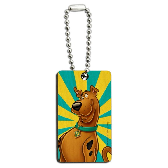 Scooby-Doo Character Wood Wooden Rectangle Keychain Key Ring