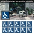 thumbnail image 2 of BIBABLYKE 10Pcs Handicap / Disabled Wheelchair Accessible Sign Sticker 3''/4'' Durable Adhesive Scratch Resistant Waterproof, 2 of 8