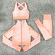 thumbnail image 1 of Conjunto de yoga de punto sin costuras para otoño e invierno, conjunto sexy de tres piezas para fitness y caderas de Lulu, 1 of 5