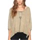 thumbnail image 2 of Free People - Camiseta henley de primera base para mujer, verde, talla XS Free People  henley, 2 of 2