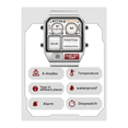 thumbnail image 3 of HUMPBUCK DIGITEMP 2301 Reloj Multifuncional; Doble horario, Alarma, Luz led, Color Negro, 3 of 4
