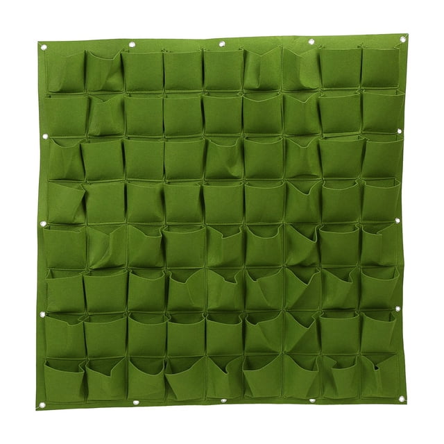 Leylor Bolsa de plantación - 72 Bolsillos de Pared Verticales para Colgar Flores, Bolsas de Fieltro para jardineras para jardín, Interior, Exterior, 2 Colores