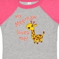 thumbnail image 4 of Inktastic My Meemaw Loves Me Cute Giraffe Boys or Girls Baby Bodysuit, 4 of 5