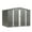 Gray#9, variant on Outdoor Storage Shed 8x6 FT Outdoor Tool Storage Shed with Metal Foundation & Lockable Doors, All Weather Metal Sheds for Garden, Patio, Backyard, Lawn, Gray,Small Storage Shed