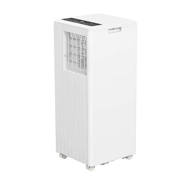 Climatizador Portátil 8000 BTU - Aire Acondicionado con Ventilador Integrado y Deshumidificador - Pantalla Táctil LED, Temporizador de 24 Horas y Control Remoto - Blanco