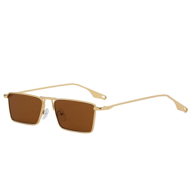 Gafas de sol sencillas con montura de metal, gafas de moda, gafas de sol resistentes a los rayos UV
