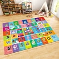 thumbnail image 5 of Kids Rug for Playroom, ABC Alphabet, Month, Weather, Week and Shapes Educational Learning Rug, Kids Play Rug Carpet for Bedroom Classroom, Toddler Baby Mat, Playtime (110.2X78.7 INCH), 5 of 12