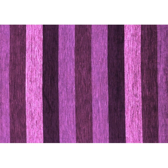 Ahgly Company Indoor Rectangle Abstract Purple Modern Area Rugs, 3' x 5'