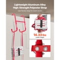 thumbnail image 4 of KFFKFF Fire Escape Ladder, 3-Story 25FT Retractable Emergency Fire Ladder, Lightweight Aluminum Alloy Safety Escape Ladders with Sturdy Polyester Strap, 4 of 9