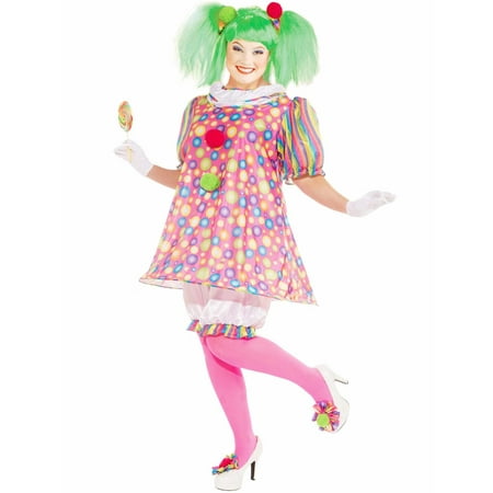Womens Tickles The Clown Plus Size Costume