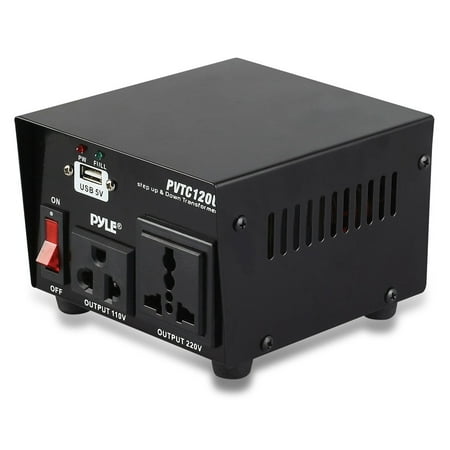 High Voltage Electronic (PYLE-METERS PVTC120U - Step Up and Down 100 Watt Voltage Converter Transformer with USB Charging Port - AC 110/220)