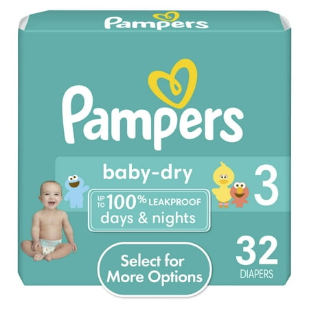 UPC: 0037000862109 | Pampers Baby Dry Diapers Size 3 32 Count (Select for More Options)