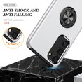 thumbnail image 7 of Allytech Hybrid Case for Samsung Galaxy S24 Plus with 360° Rotatable Ring Kickstand, Soft TPU + Rugged PC, Screen Lens Protection Shockproof Anti-Fall Magnetic Car Mount Back Case - Silver, 7 of 7