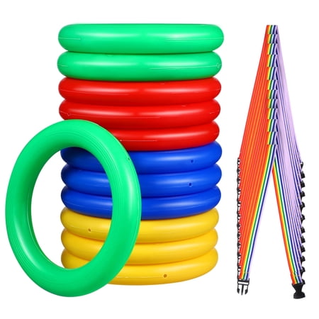 OUNONA 12 Pcs Safety Walking Rope Handles Cloth Bright Color Design for Toddlers in Classroom Use