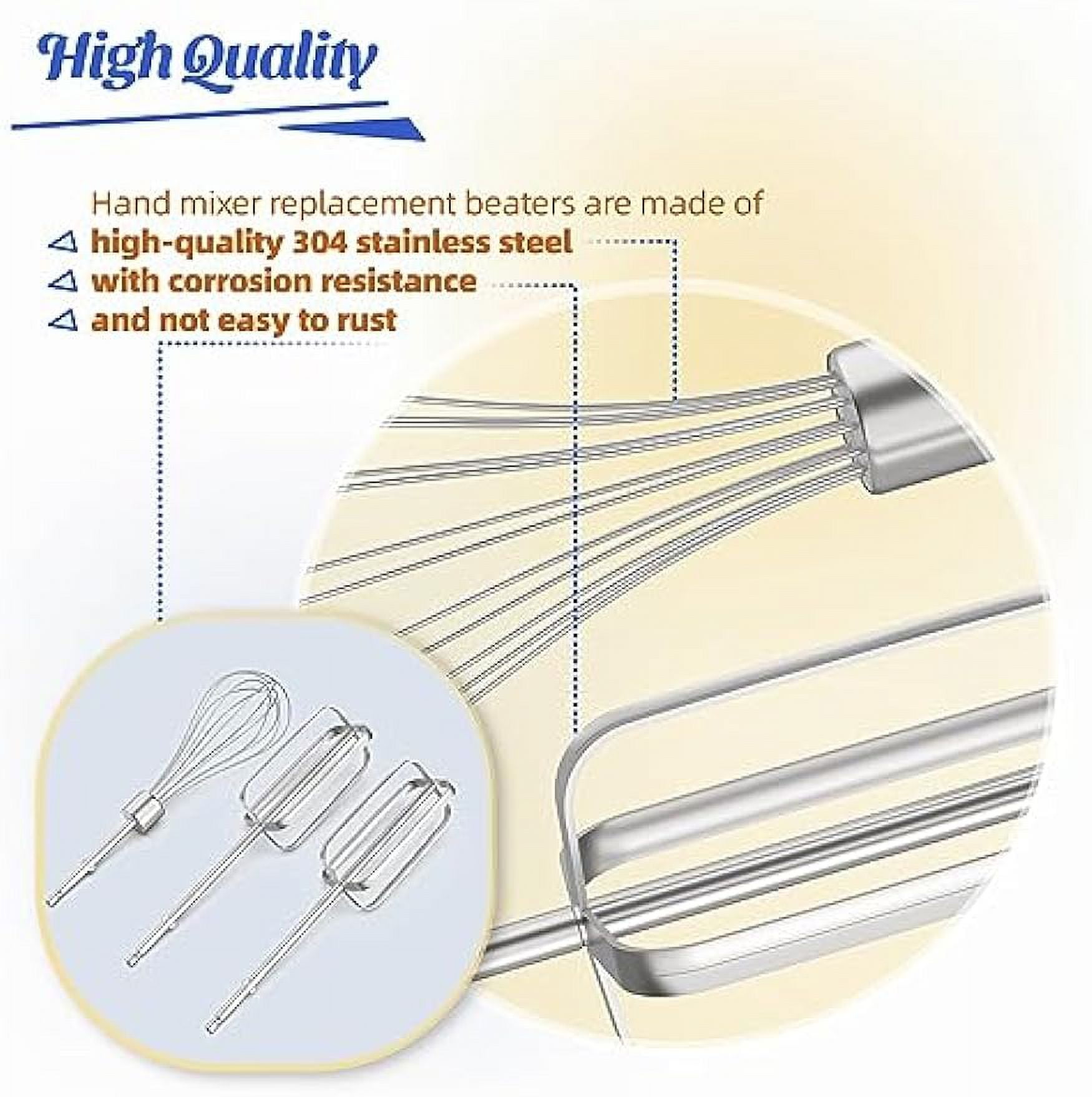ANTOBLE Hand Mixer Beaters Compatible with Hamilton Beach Hand Mixer  Replacement Beaters with Egg Whisk Attatchment for Hamilton Egg Whisk  Beater