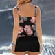 thumbnail image 4 of Trajes de baño Amzcrzy Tankini para mujer, trajes de baño, trajes de baño Bikini con control de abdomen para mujer Trajes de baño vintage de dos piezas Traje de baño Push up Trajes de baño Rosa, M, 4 of 7