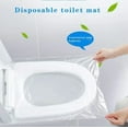 thumbnail image 3 of 100/1 Uds. Funda desechable para asiento de inodoro, alfombrilla portátil impermeable, almohadillas de seguridad para asiento de inodoro para viajes, Camping, accesorios de baño, 3 of 5