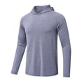 thumbnail image 5 of Pdbokew Men’s UPF 50+ Fishing Hoodie UV Sun Protection Long Sleeve Hooded Shirts Carbon Grey M, 5 of 9