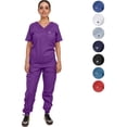 thumbnail image 1 of Uniforme Medico Pijama Quirurjica Mujer Jumper Conjunto CH Color Morado Nanofort, 1 of 5