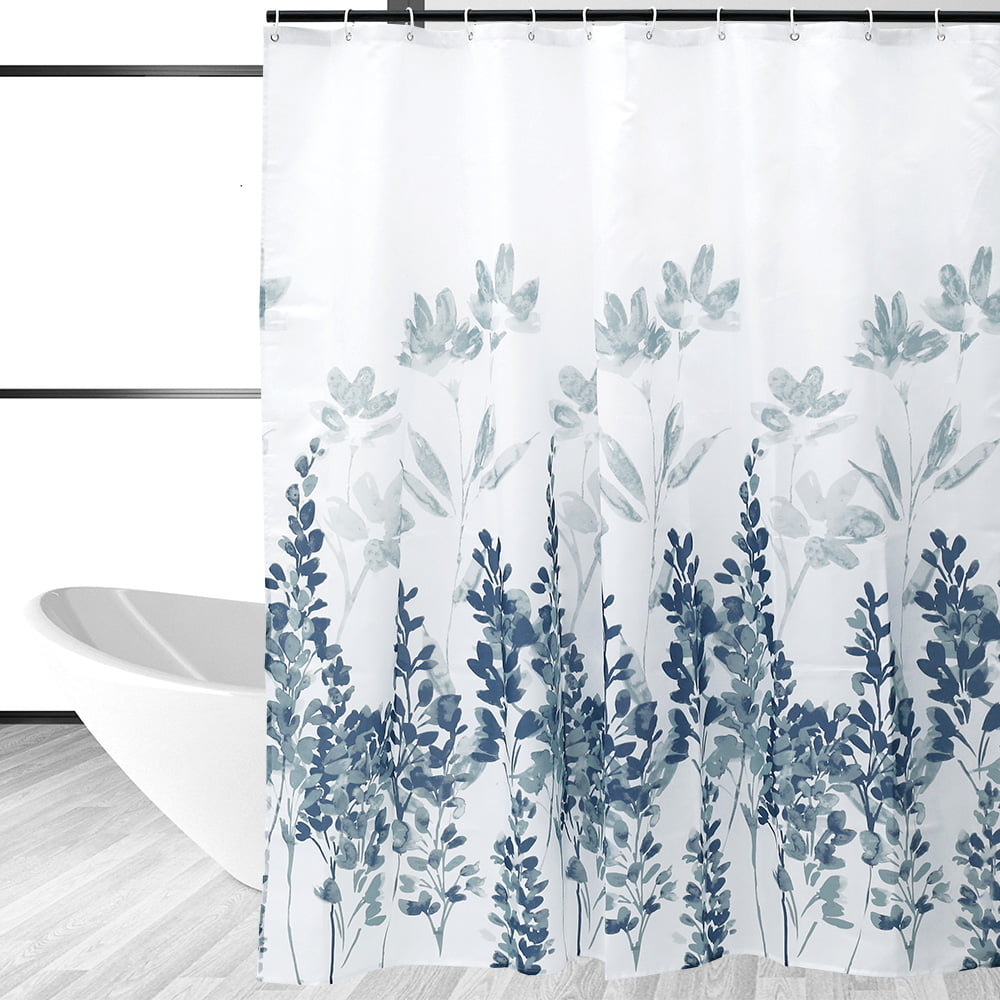 Bathroom Waterproof Fabric Shower Curtain Home Decor 180*180cm with 12pcs Hooks 