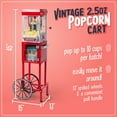 thumbnail image 3 of Nostalgia Vintage 2.5-Ounce Popcorn Cart, 45-Inches Tall, Red, 3 of 7